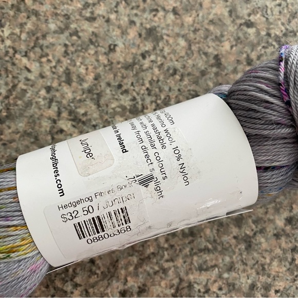 Hedgehog Fibres Juniper Sock Yarn Skein in - Picture 3 of 5